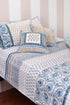 40s Cotton Pillow Cover In Assorted Block Print